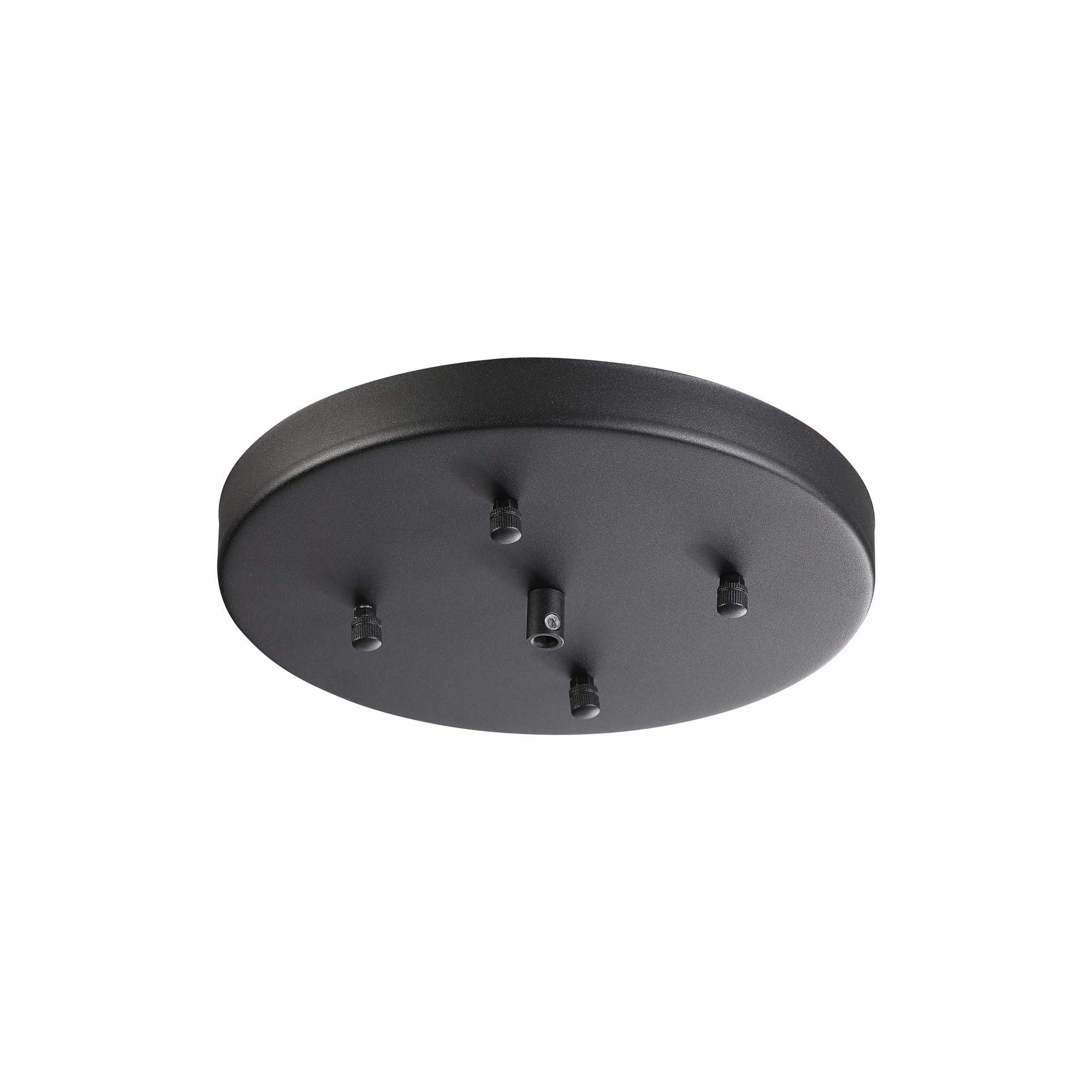 D0853BL/NH  Hayes No Hole 23cm Heavy Duty Round Ceiling Plate Satin Black